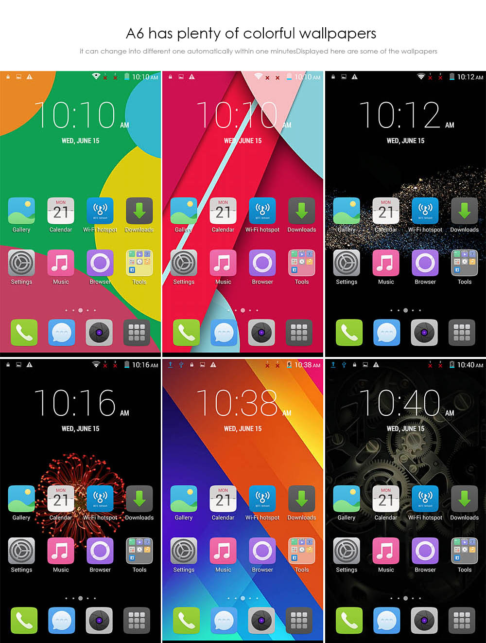 5.0 inch Ken Xin Da A6 Android 4.4 3G Smartphone MTK6582 Quad Core 1.3GHz 1GB RAM 8GB ROM Dual Cameras GPS WiFi