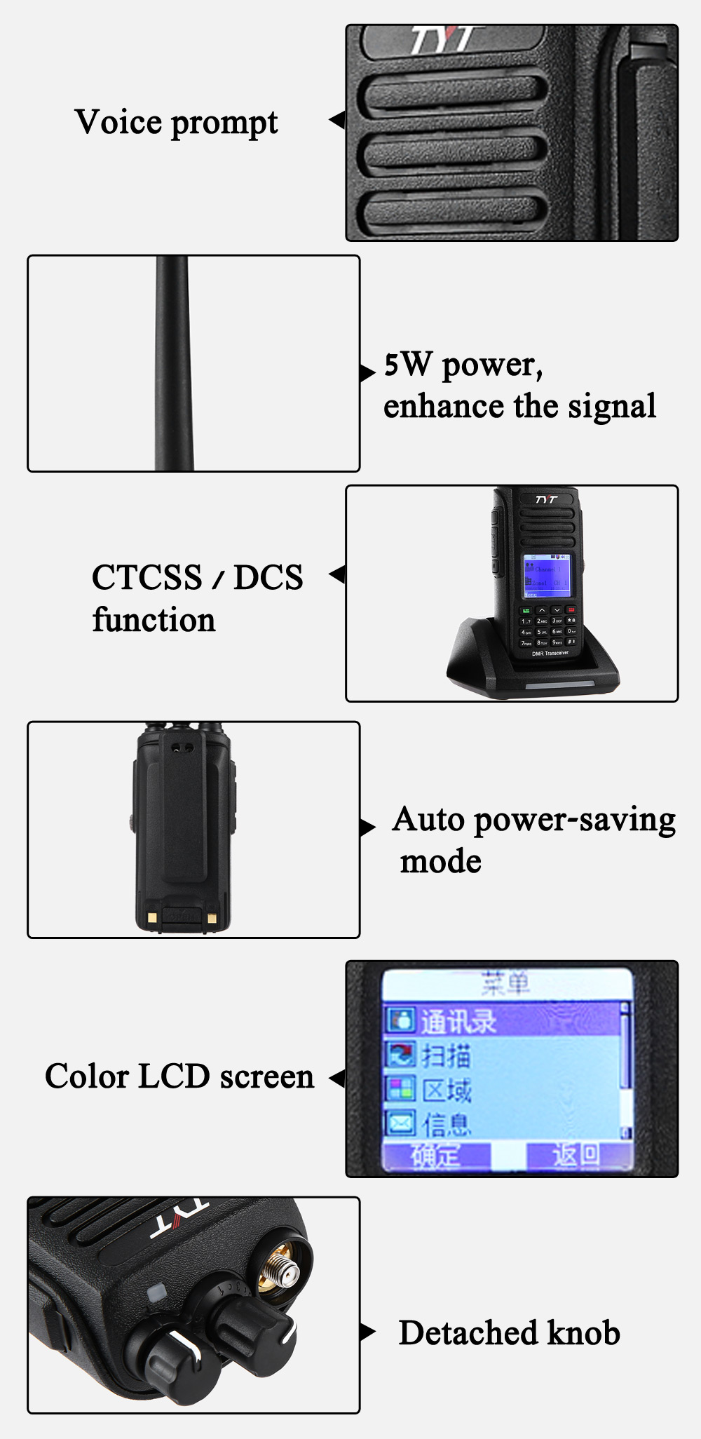 IP67 Waterproof Handheld Transceiver TYT MD-390 DMR Digital Walkie Talkie 1000 Channels UHF400-480MHz