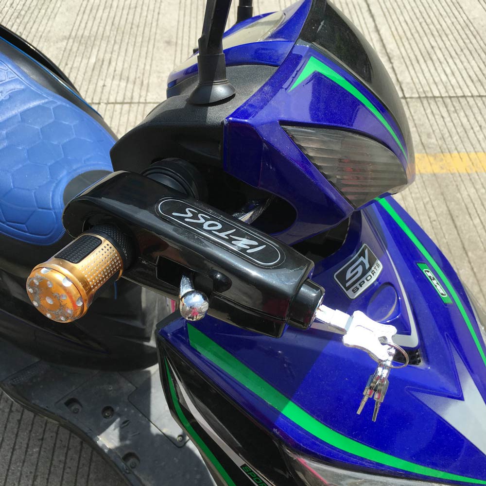 IZTOSS Motorcycle Scooter Handlebar Throttle Grip-lock Security Lock