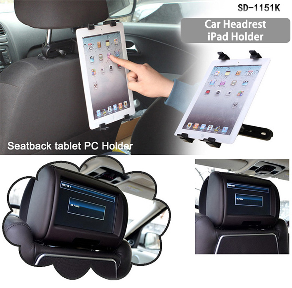 SHUNWEI Car Seat SD-1151K Back Headrest 360 Degree Rotation Diagonal Holder for iPad