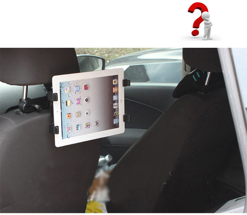 SHUNWEI Car Seat SD-1151K Back Headrest 360 Degree Rotation Diagonal Holder for iPad