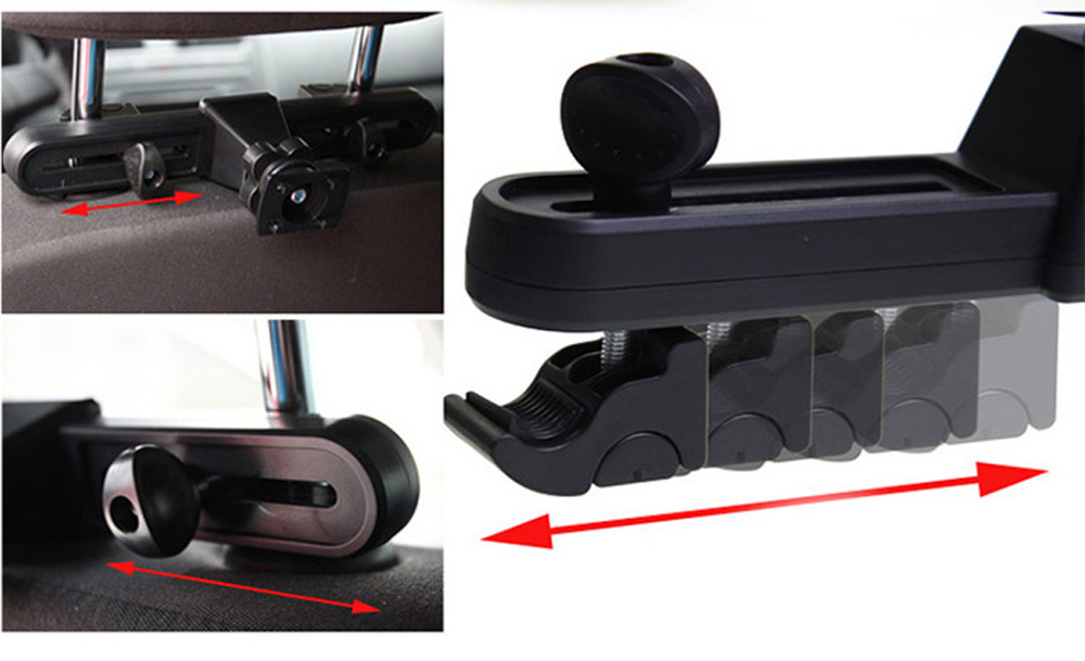 SHUNWEI Car Seat SD-1151K Back Headrest 360 Degree Rotation Diagonal Holder for iPad