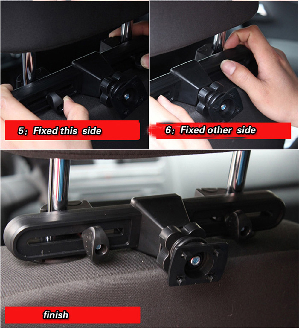 SHUNWEI Car Seat SD-1151K Back Headrest 360 Degree Rotation Diagonal Holder for iPad