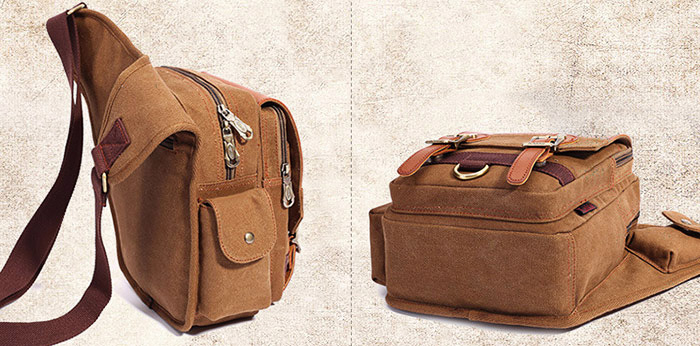 KAUKKO SG255 4L Men Microfiber Leather Business Style Sling Bag KAUKKO SG255 4L Men Microfiber Leather Business Style Sling Bag