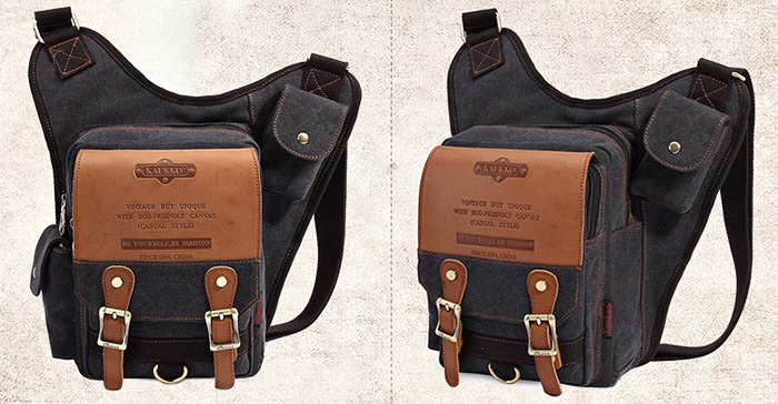 KAUKKO SG255 4L Men Microfiber Leather Business Style Sling Bag KAUKKO SG255 4L Men Microfiber Leather Business Style Sling Bag