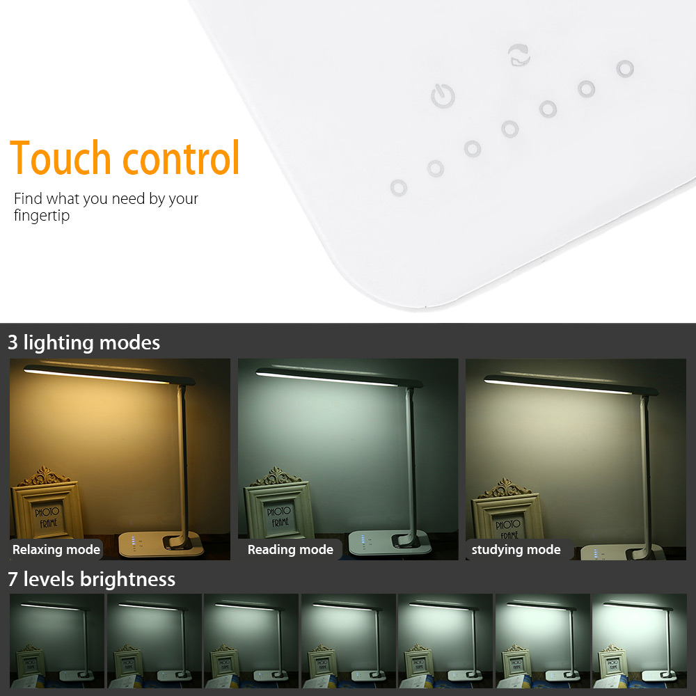 TZ 009U 12W Dimmable Rotatable Eye Care LED Table Lamp