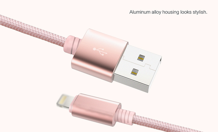 Rock RCB0436 1.2m USB Charging Cable with Dual 8 Pin Adapters + Micro USB Connector Nylon Braided Cord Rock RCB0436 1.2m USB Charging Cable with Dual 8 Pin Adapters + Micro USB Connector Nylon Braided Cord