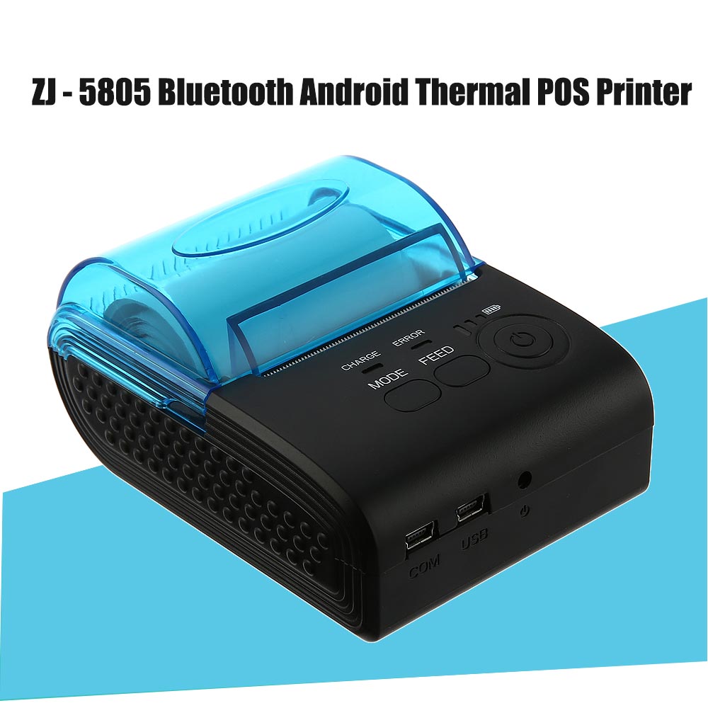 ZJ - 5805 Portable 58mm Bluetooth 4.0 Android 4.0 Thermal POS Printer