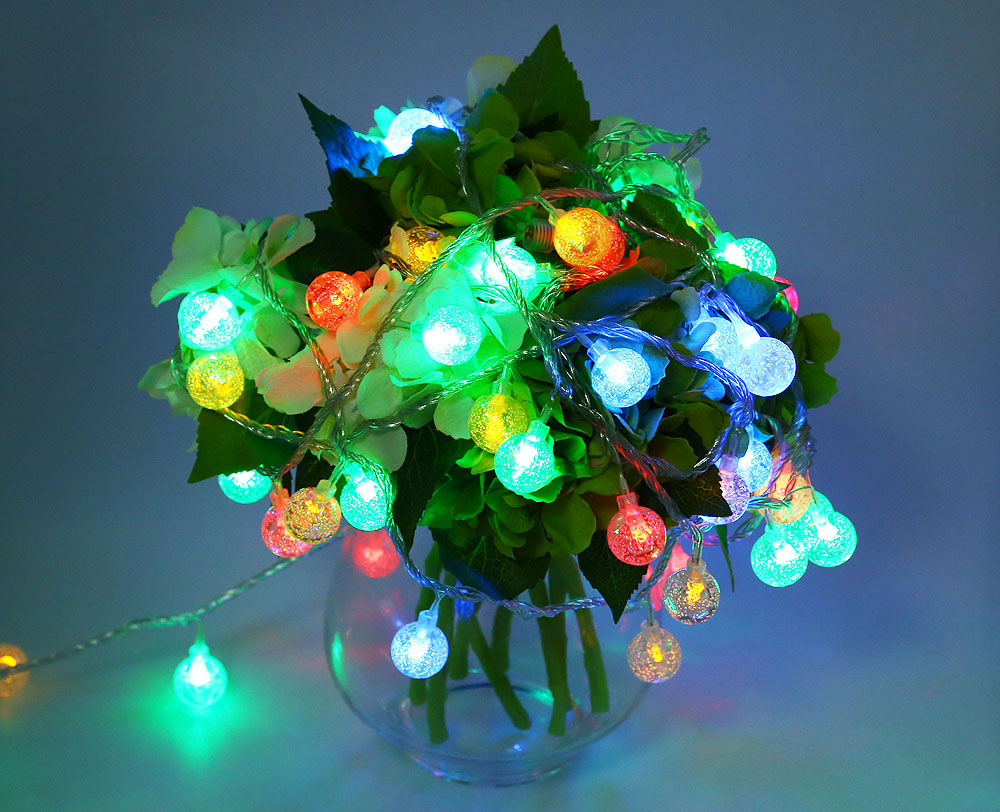 10M 100 LEDs Pebble Ball String Light Christmas Party Fairy Lamp 10M 100 LEDs Pebble Ball String Light Christmas Party Fairy Lamp