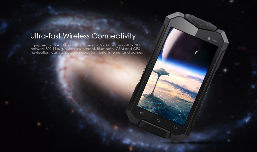 Oeina XP7700 Android 5.1 4.5 inch 3G Smartphone MTK6580 1.3GHz Quad Core 512MB RAM 8GB ROM GPS Dustproof Shockproof Gravity Sensor
