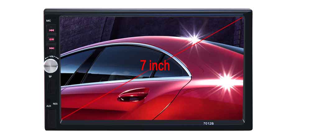7012B 7 Inch Bluetooth V2.0 Car Audio Stereo MP5 Player 12V Auto Video Support AUX FM USB Remote Control