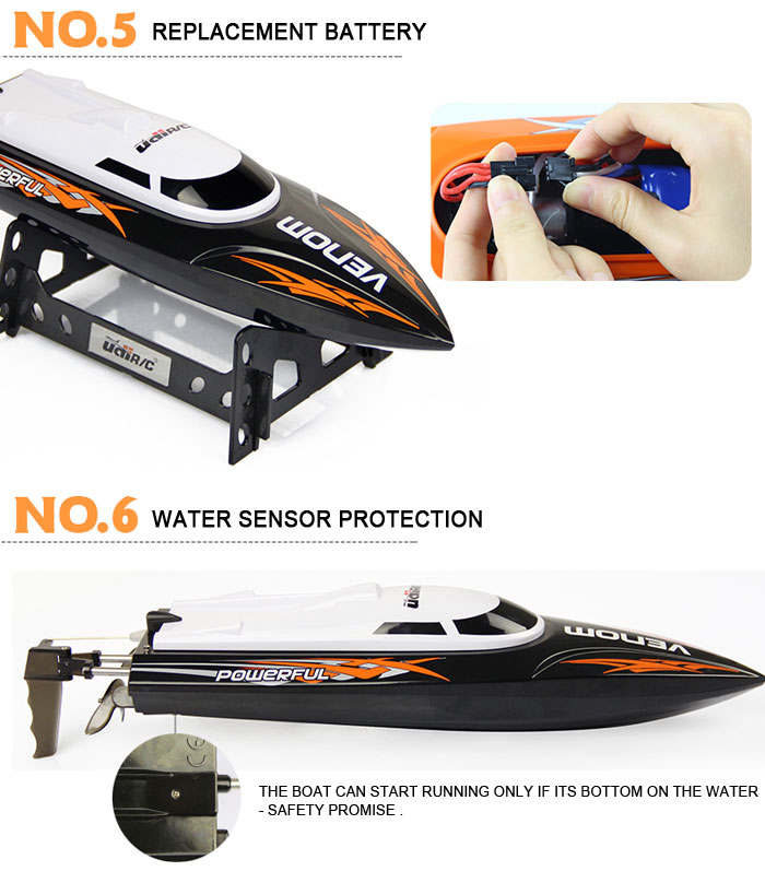 UDI 001 Tempo Power Venom 2.4G RC Boat with Auto Rectifying Deviation Direction Function UDI 001 Tempo Power Venom 2.4G RC Boat with Auto Rectifying Deviation Direction Function