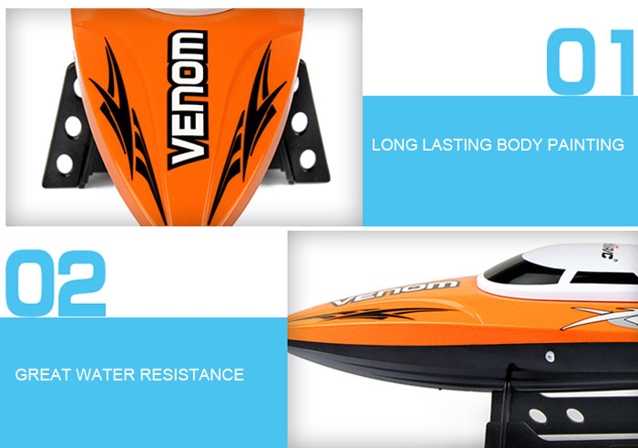 UDI 001 Tempo Power Venom 2.4G RC Boat with Auto Rectifying Deviation Direction Function UDI 001 Tempo Power Venom 2.4G RC Boat with Auto Rectifying Deviation Direction Function