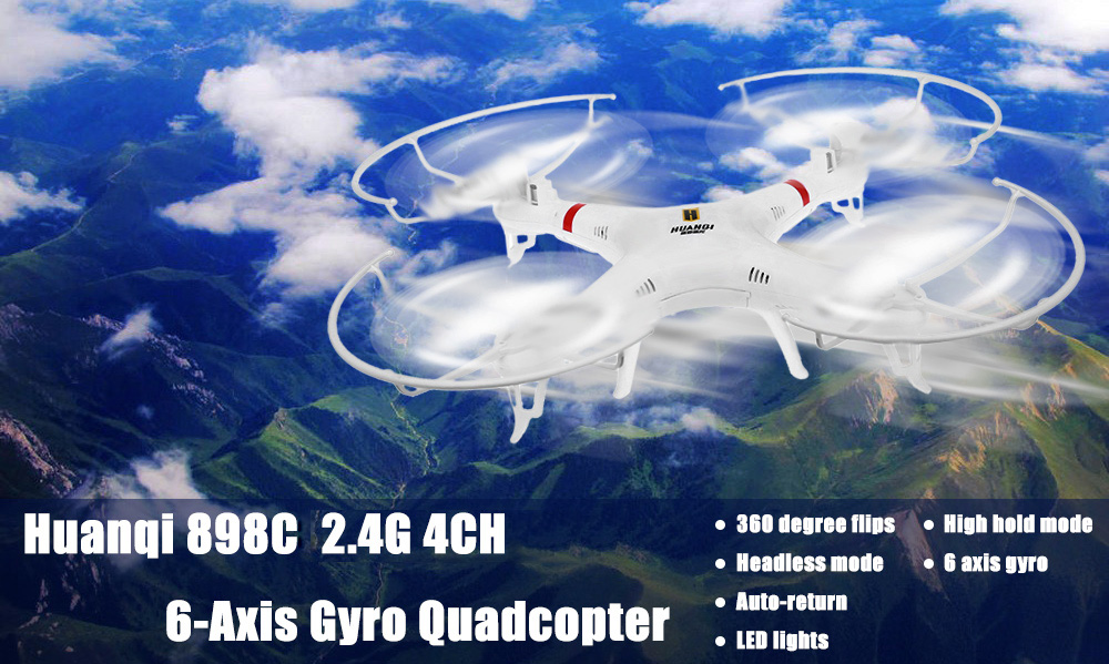 Huanqi 898C 2.4G 4CH 6-Axis Gyro RTF Remote Control Quadcopter Huanqi 898C 2.4G 4CH 6-Axis Gyro RTF Remote Control Quadcopter