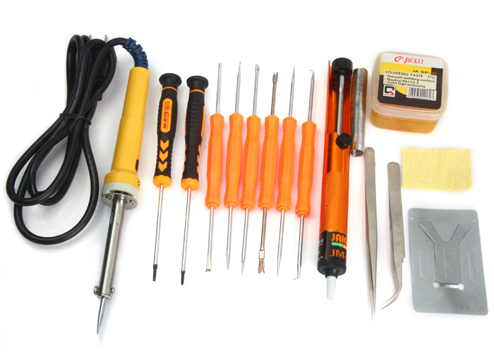 JAKEMY JM-P03 16 in 1 Electric Soldering Iron Flux Kit DIY Welding Tool Set