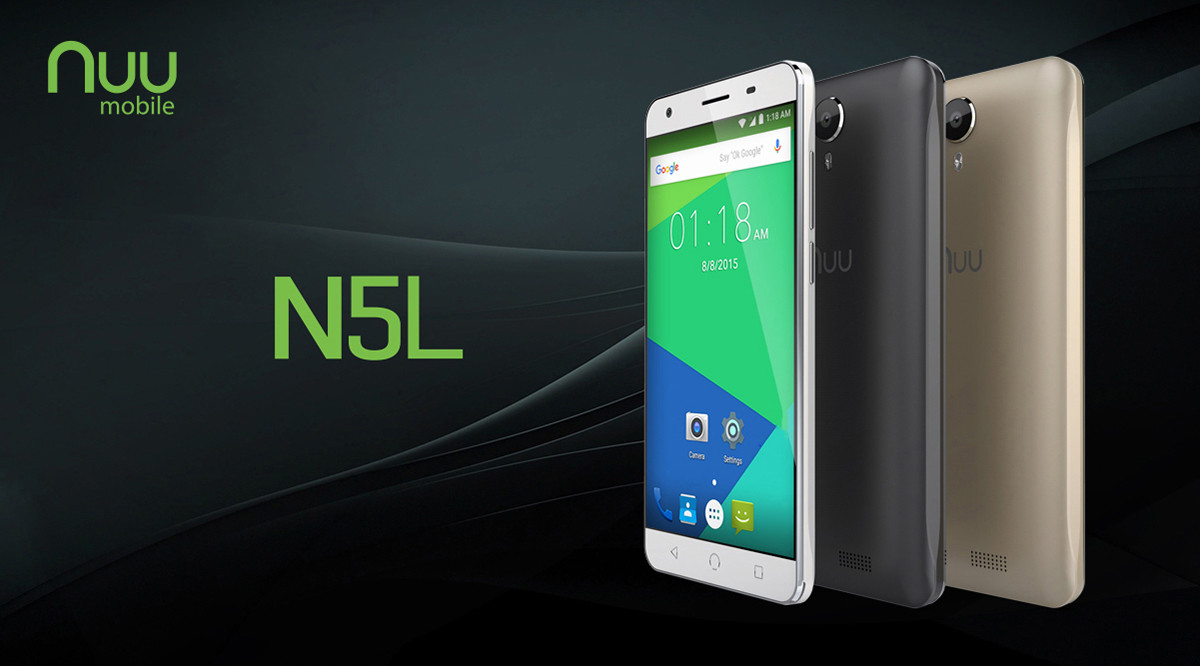 NUU N5L Android 5.1 5.5 inch 4G Phablet MTK6735 1.0GHz Quad Core 1GB RAM 8GB ROM Light Sensor GPS Bluetooth 4.0