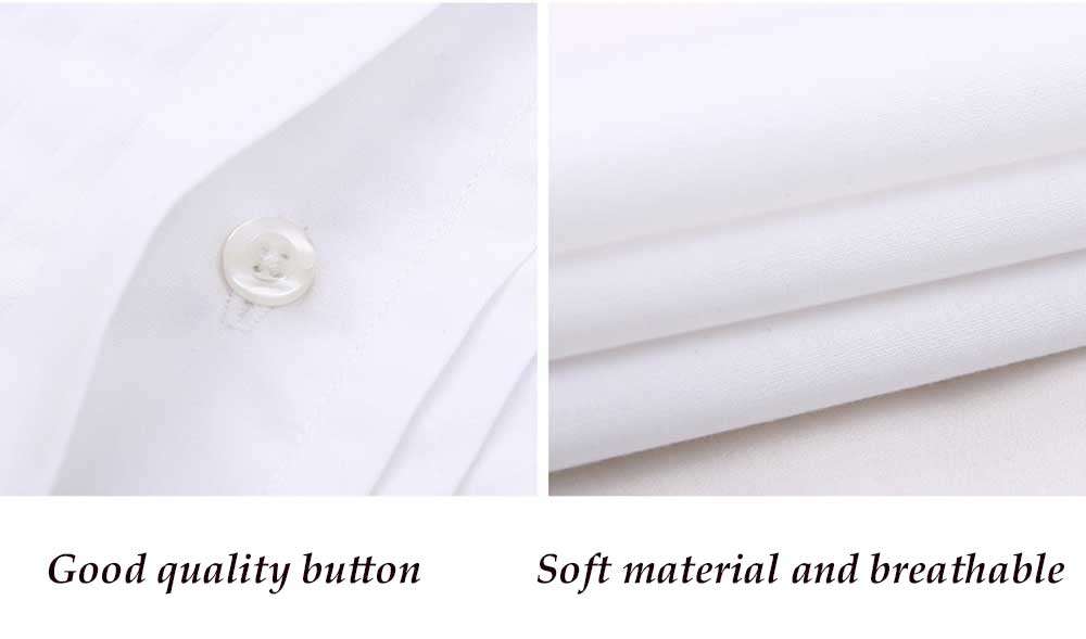 Pure Color Bow Tie Turn-down Collar Men Tuxedo Shirt