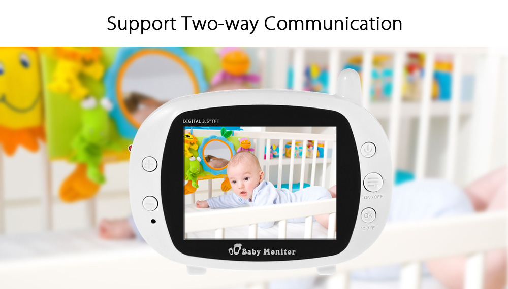 850 Wireless Digital Baby Monitor 3.5 inch LCD Screen Two Way Speak Night Vision Lullaby 850 Wireless Digital Baby Monitor 3.5 inch LCD Screen Two Way Speak Night Vision Lullaby