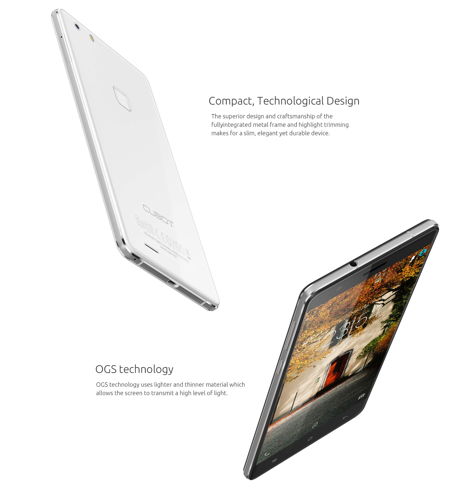 Cubot S550 Pro Android 5.1 5.5 inch 2.5D Arc Screen 4G Phablet MT6735 Quad Core 1.3GHz 3GB RAM 16GB ROM Fingerprint Scanner OTG Bluetooth 4.0