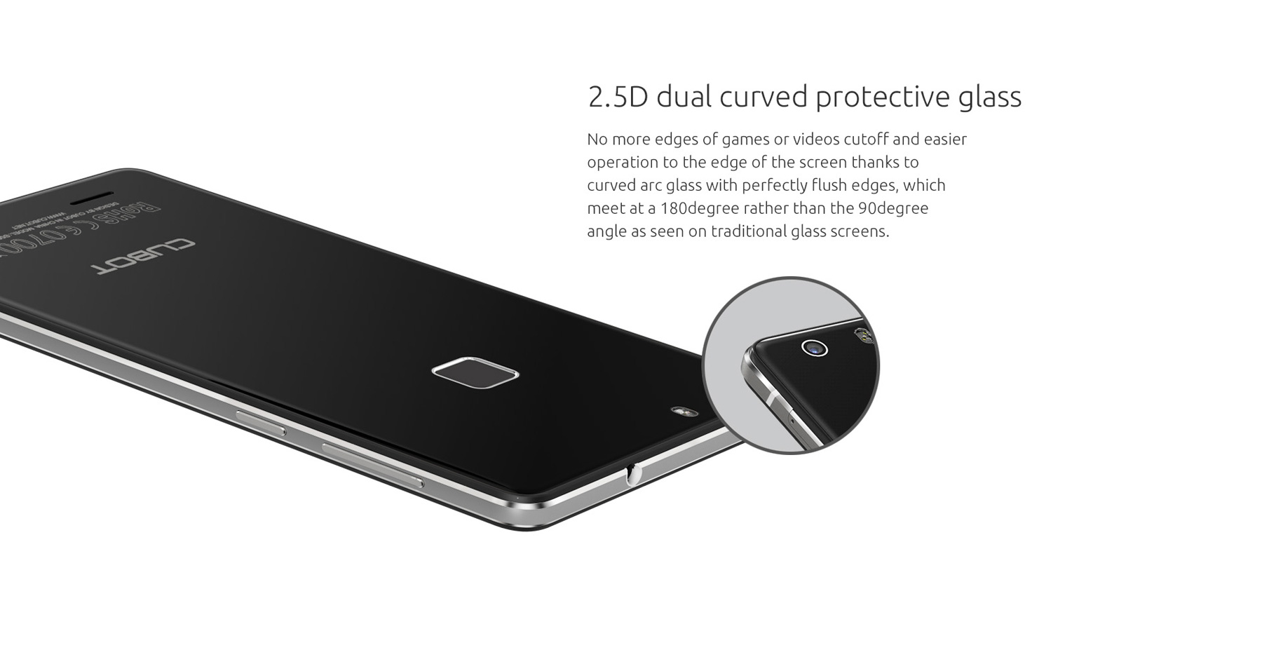 Cubot S550 Pro Android 5.1 5.5 inch 2.5D Arc Screen 4G Phablet MT6735 Quad Core 1.3GHz 3GB RAM 16GB ROM Fingerprint Scanner OTG Bluetooth 4.0
