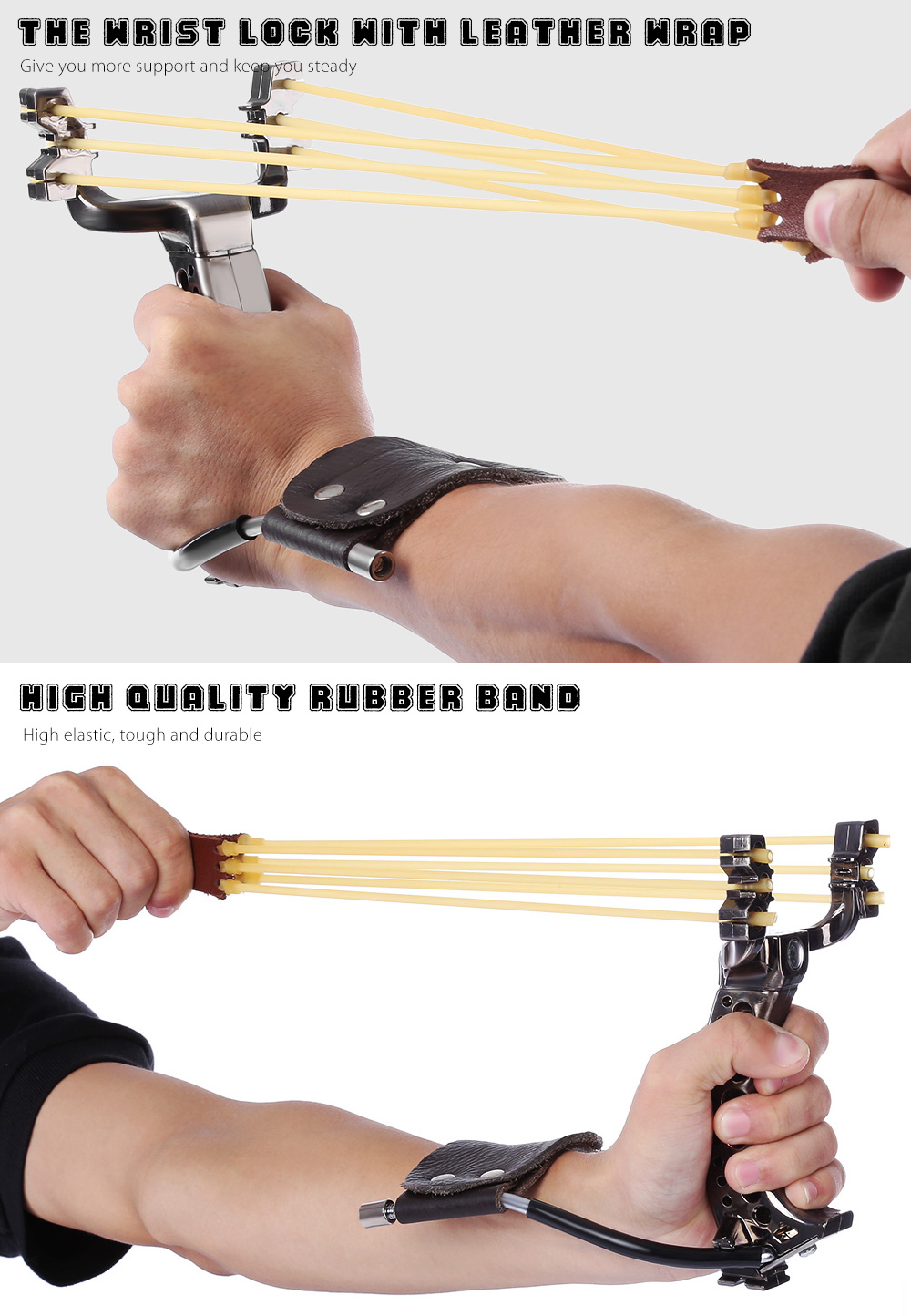 Rubber Band Slingshot Wrist Catapult Hunting Tools Rubber Band Slingshot Wrist Catapult Hunting Tools