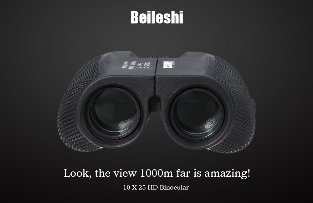 Beileshi 10 X 25 HD All-optical 114 - 1000M Waterproof Binocular Telescope for Tourism Beileshi 10 X 25 HD All-optical 114 - 1000M Waterproof Binocular Telescope for Tourism