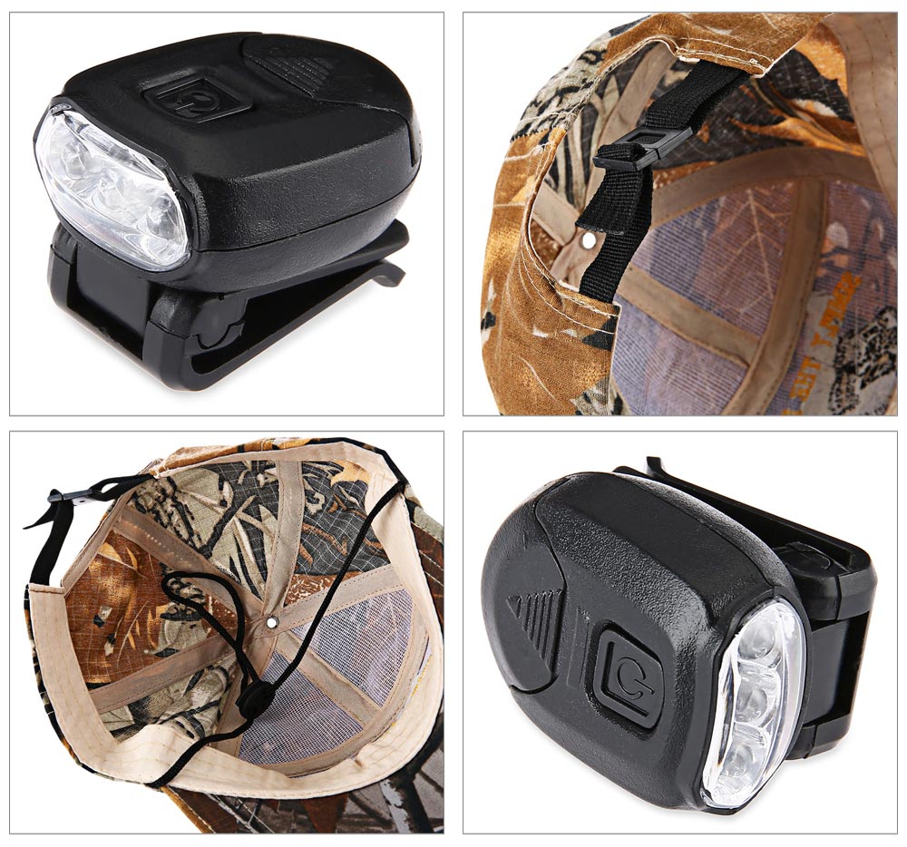LEO Adjustable Sun Cap Fishing Hat with LED Headlamp for Outdoor Activity LEO Adjustable Sun Cap Fishing Hat with LED Headlamp for Outdoor Activity