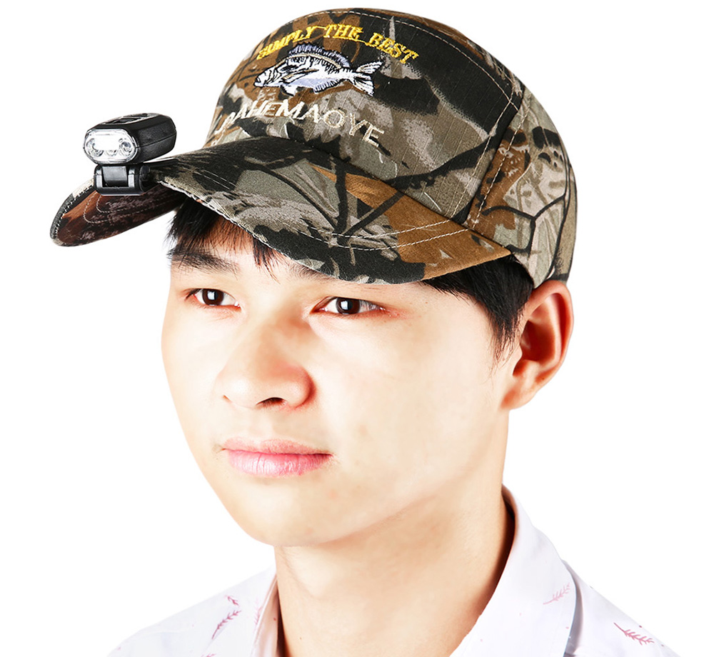 LEO Adjustable Sun Cap Fishing Hat with LED Headlamp for Outdoor Activity LEO Adjustable Sun Cap Fishing Hat with LED Headlamp for Outdoor Activity