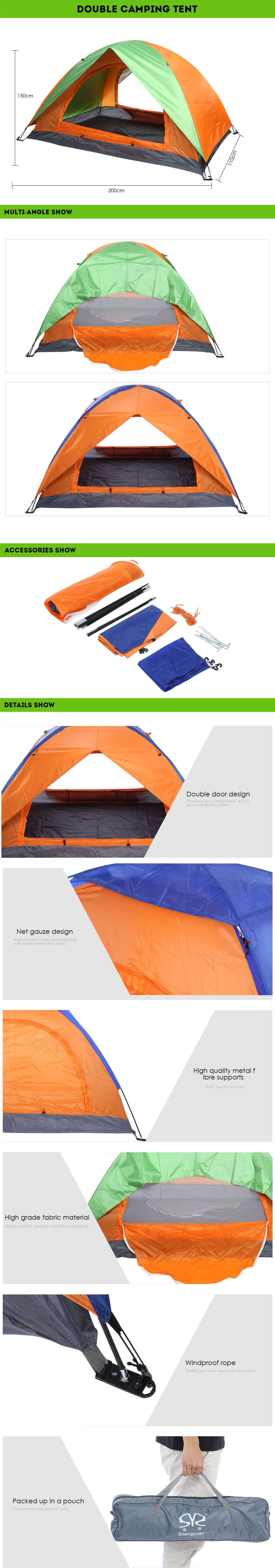 SHENGYUAN Double Layer Camping Tent Tabernacle for Bivouac Outdoor Tool SHENGYUAN Double Layer Camping Tent Tabernacle for Bivouac Outdoor Tool