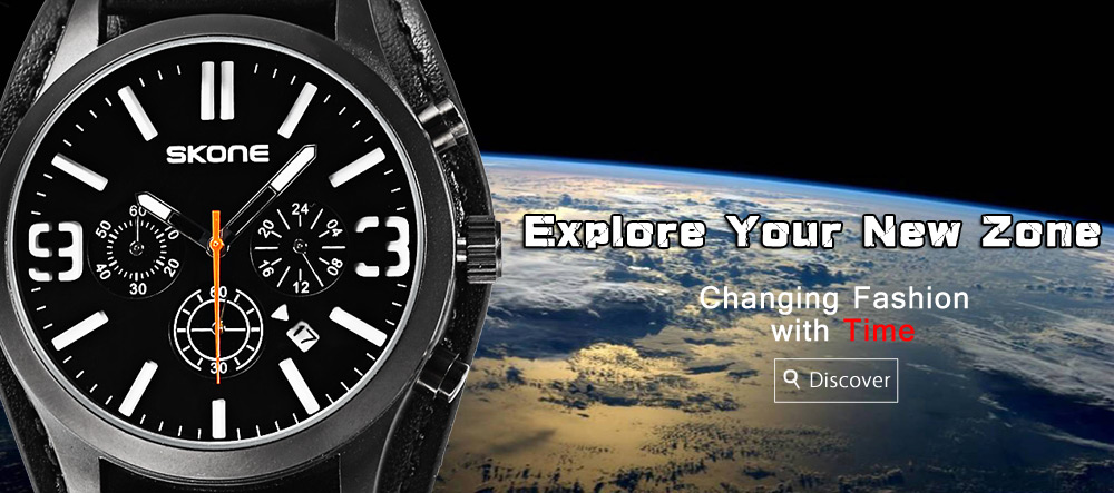 SKONE 9449EG Male Quartz Watch 24 Hours System Stopwatch Luminous Wristwatch SKONE 9449EG Male Quartz Watch 24 Hours System Stopwatch Luminous Wristwatch