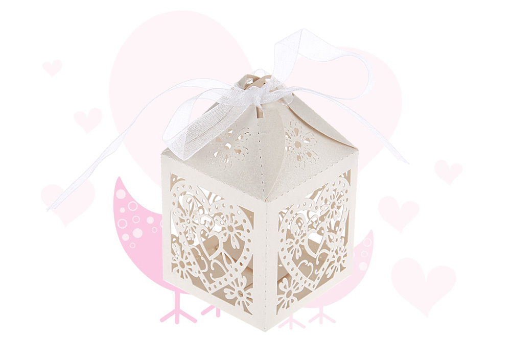 50pcs Love Heart Shape Candy Gift Boxes for Wedding Party 50pcs Love Heart Shape Candy Gift Boxes for Wedding Party