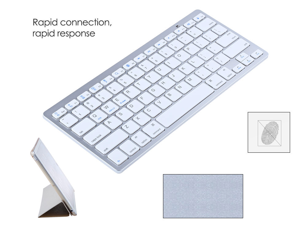 4 in 1 Leather Smart Case with Wireless Bluetooth Keyboard for iPad Air 2
