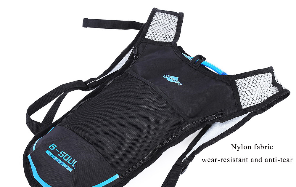 B - SOUL 2L Water Bag Tank 5L Hydration Bladder Hiking Climbing Riding Backpack