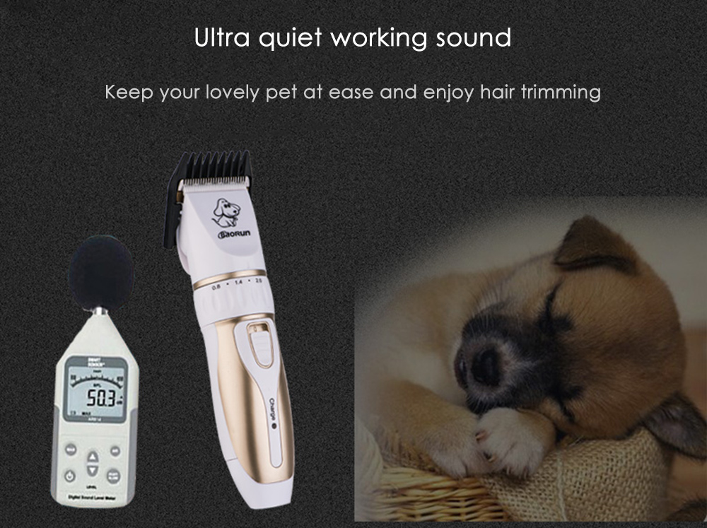BaoRun P3 Professional Rechargeable Pet Electric Hair Clipper Cutter with Grooming Kit BaoRun P3 Professional Rechargeable Pet Electric Hair Clipper Cutter with Grooming Kit