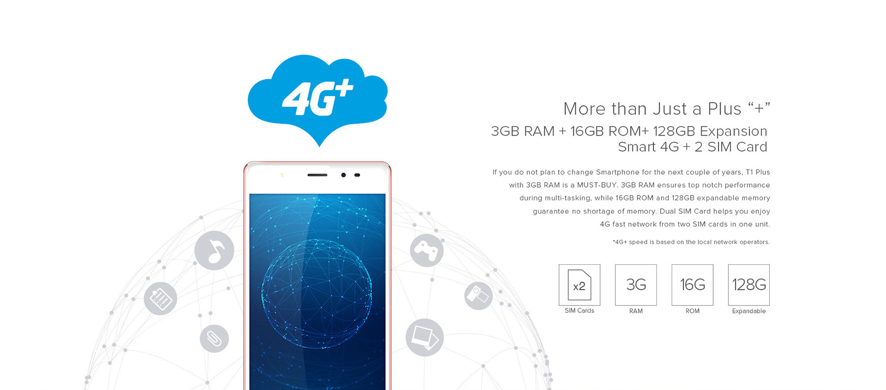 Leagoo T1 Plus Android 6.0 5.5 inch 4G Phablet MTK6737 1.3GHz Quad Core 3GB RAM 16GB ROM Fingerprint Scanner GPS Bluetooth 4.1