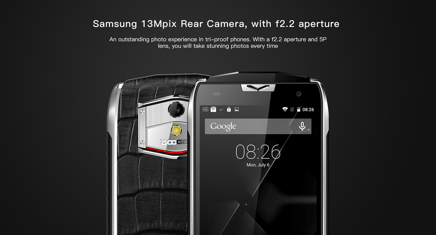 Doogee T5 Android 6.0 5.0 inch 4G Smartphone MTK6753 Octa Core 1.3GHz 3GB RAM 32GB ROM 13.0MP Rear Camera GPS