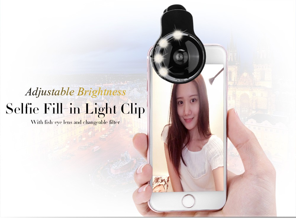 RK09F Fill-in Flash Kit with 180 Deg Fisheye 10X Macro 0.67X Wide Angle 0.4X Super Wide Angle Lens