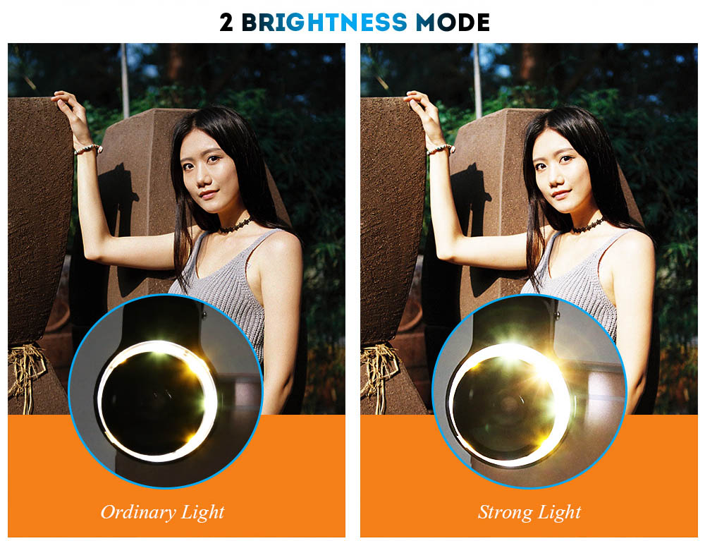 RK09F Fill-in Flash Kit with 180 Deg Fisheye 10X Macro 0.67X Wide Angle 0.4X Super Wide Angle Lens
