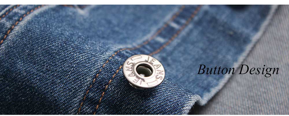 Casual Oversize Denim Patchwork Hooded Jacket for Men