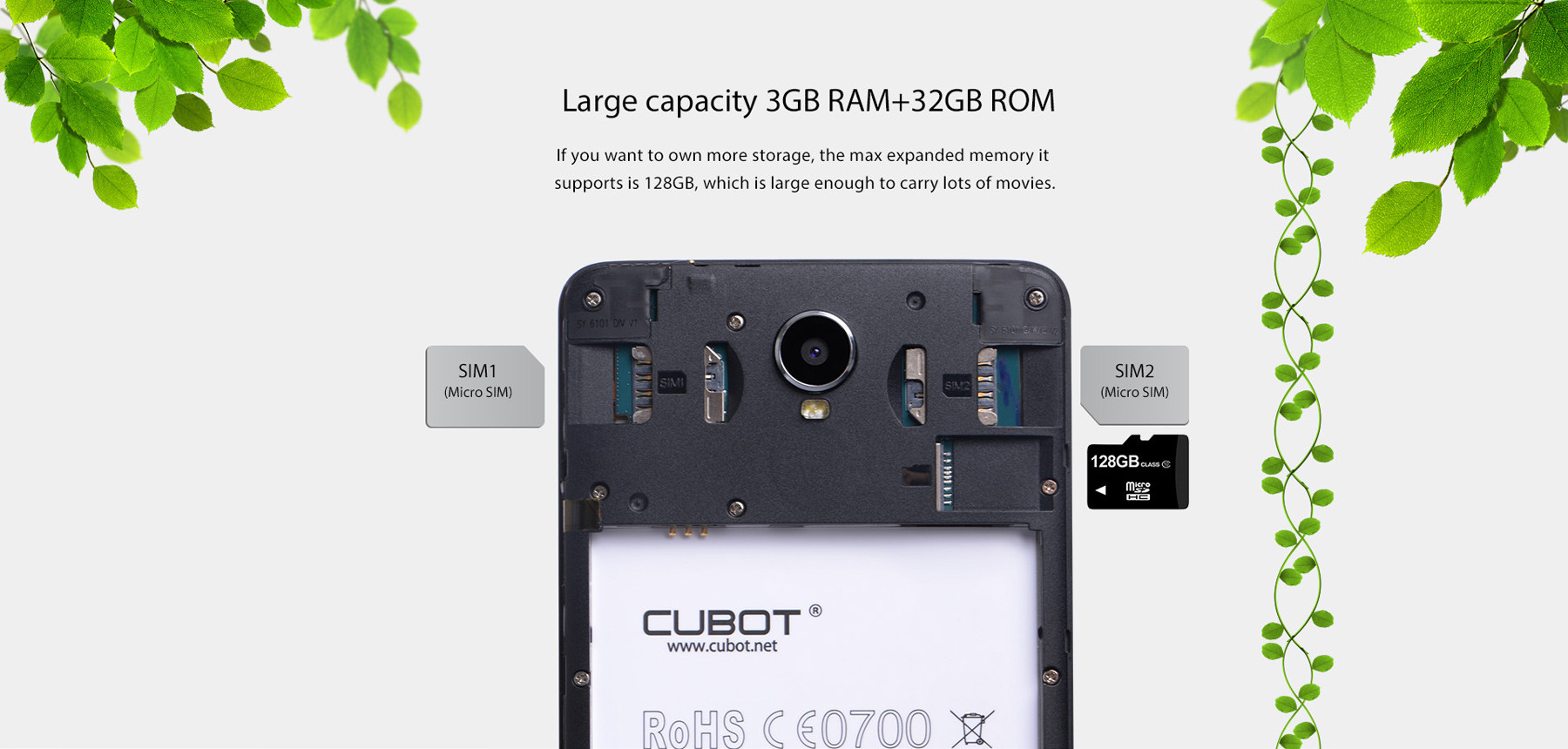 Cubot Max Android 6.0 6.0 inch 4G Phablet MTK6753 1.3GHz Octa Core 3GB RAM 32GB ROM OTG Hotknot GPS Bluetooth 4.0