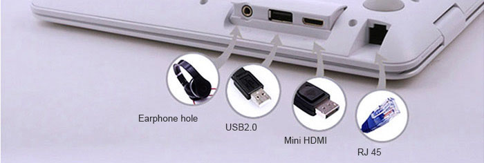DEEQ A7 14.0 inch Notebook DOS OS Intel Celeron J1900 64bit Quad Core 4GB RAM 1000GB HDD Built-in Camera HDMI