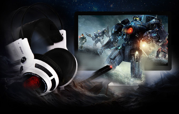 Somic G941 7.1 Virtual Surround Sound USB Gaming Headset with Vibrating Function Mic Voice Control