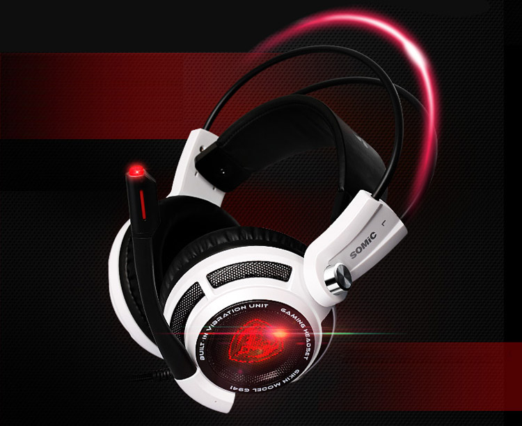 Somic G941 7.1 Virtual Surround Sound USB Gaming Headset with Vibrating Function Mic Voice Control