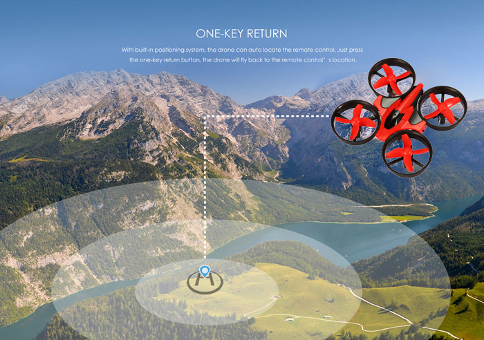 NIHUI NH - 010 2.4G 6CH 6 Axis Gyro Mini RC Quadcopter 360 Degree Flip One Key Return with LED Light NIHUI NH - 010 2.4G 6CH 6 Axis Gyro Mini RC Quadcopter 360 Degree Flip One Key Return with LED Light