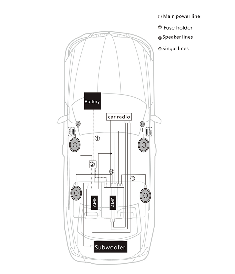LABO Paired LB - PP2402T Car 4 Inch Music Power Sensitivity Coaxial Speaker