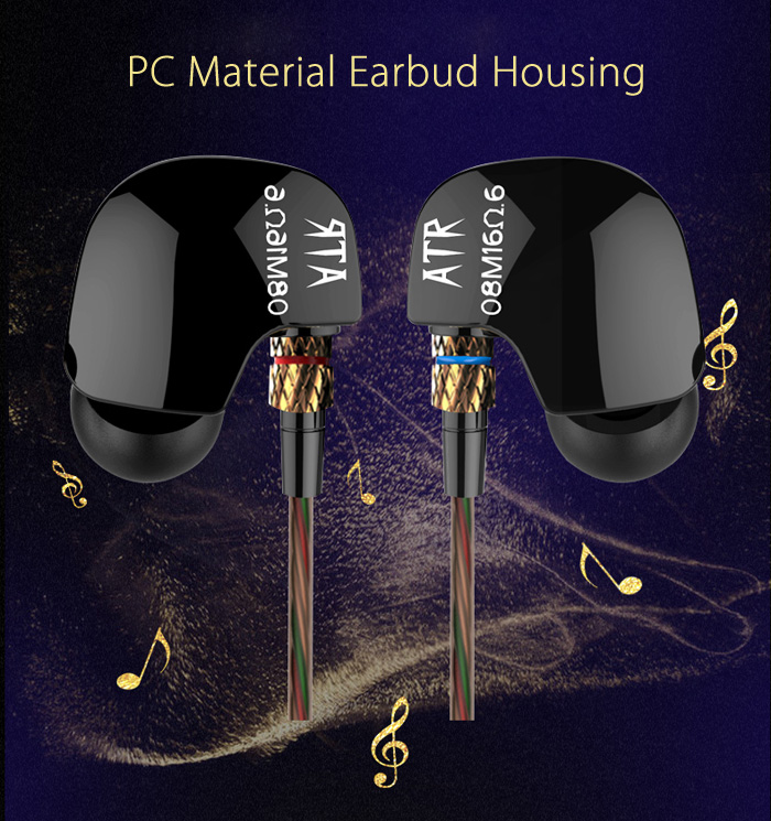 KZ ATR Dynamic Heavy Bass HiFi In-ear Earphones Noise Canceling 3.5mm Audio Jack KZ ATR Dynamic Heavy Bass HiFi In-ear Earphones Noise Canceling 3.5mm Audio Jack