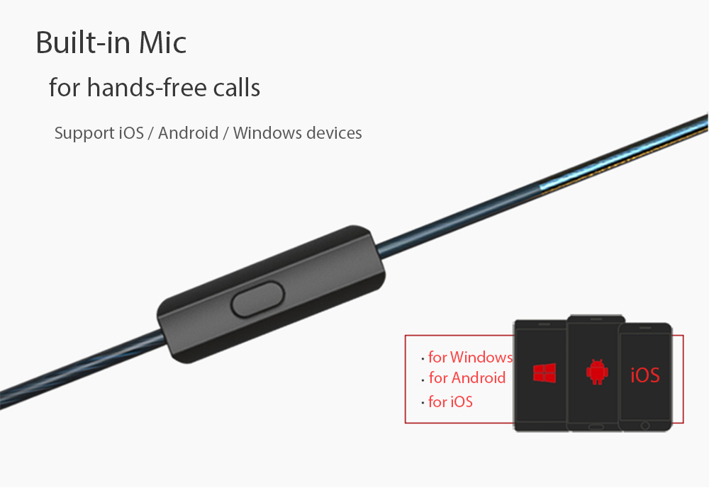 KZ ZS3 HiFi In-ear Earphones with Mic Detachable Earbud Design