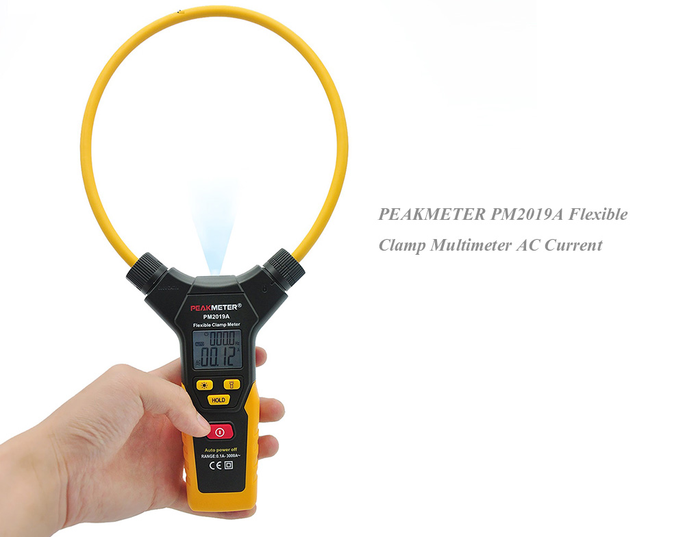 PEAKMETER PM2019A Handheld Digital Flexible Clamp Meter Multimeter AC Current
