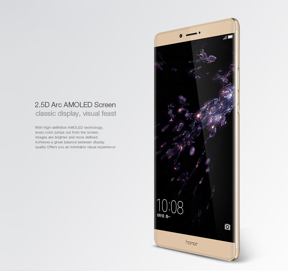Huawei Honor Note 8 Android 6.0 6.6 inch 4G Phablet Kirin 955 Octa Core 2.5GHz 4GB RAM 64GB ROM AMOLED  Screen Fingerprint Scanner 13.0MP Rear Camera