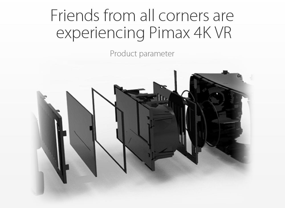 PIMAX 4K VR Virtual Reality Glasses 3D Headset for PC 110 Degree FOV 1000Hz Dual Gyroscope 8.29MP PIMAX 4K VR Virtual Reality Glasses 3D Headset for PC 110 Degree FOV 1000Hz Dual Gyroscope 8.29MP